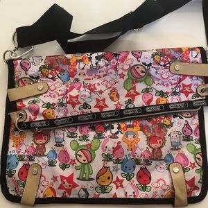 lesportsac tokidoki crossbody messenger bag/pouch